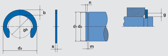 Crescent Ring For Shafts Series 2103 – 5103 Specifications