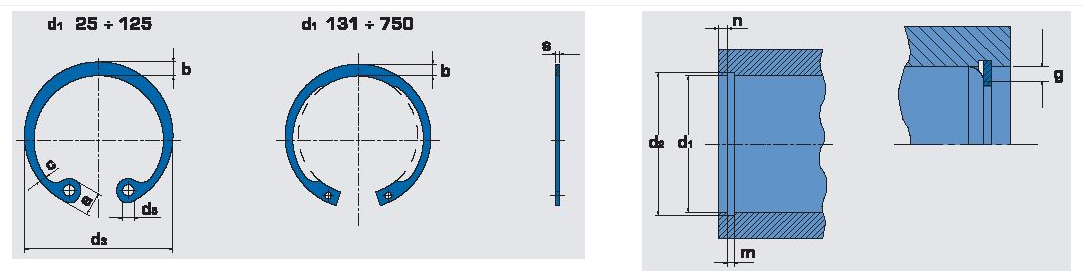 Internal Retaining Ring Series 2000 – 5000 Specifications