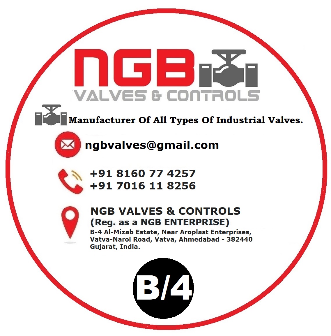 NGB VALVES & CONTROLS logo
