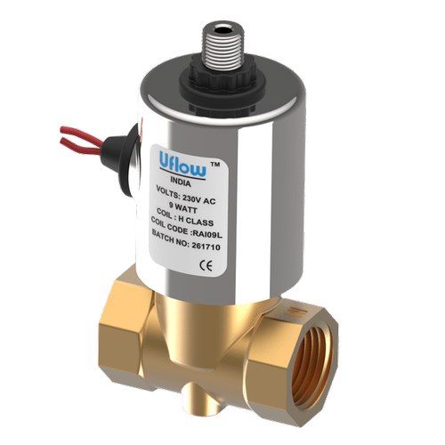 UFLOW 1/8 3 Way Direct Acting Miniature Solenoid Valve (NC) For Air, Oxygen