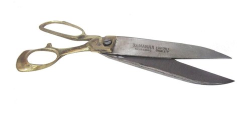 Brass 10 Inch Iron Tamanna Scissors, For Cloth Cutting