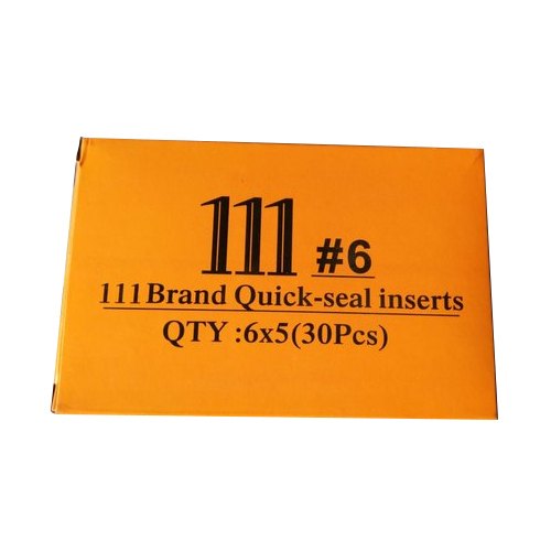 111 Brand Quick Seal Inserts, Size: 6x5 Inches, Model Number: 111#6