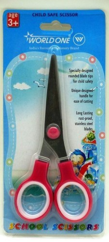 World One School Scissors Child Safe, Size (Inch): 5 Inch