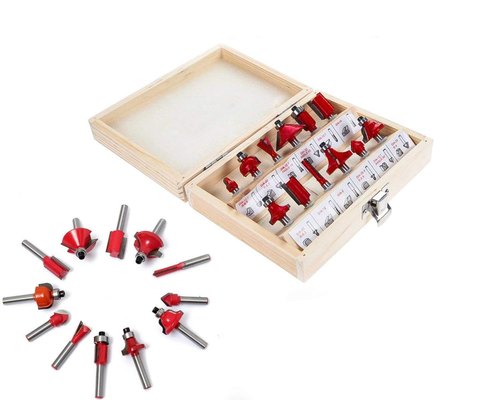 12/15pcs Milling Cutter Router Bit Set