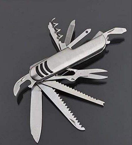 Stainless Steel 12 In 1 Multi Swiss Knife