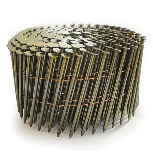 VED INDUSTRIES 15 Degree Collated Bright Coil Nails, Size: 25mm-90mm