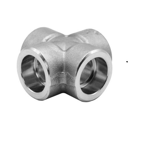 KWALITY Stainless Steel Socket Weld Cross for Chemical Fertilizer Pipe, Size: 1/2 inch