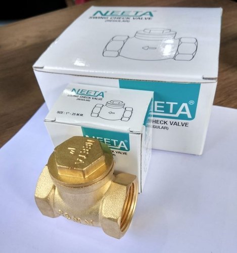 Neeta Horizontal Regular Brass Check Valve, Size: 15 to 100 mm