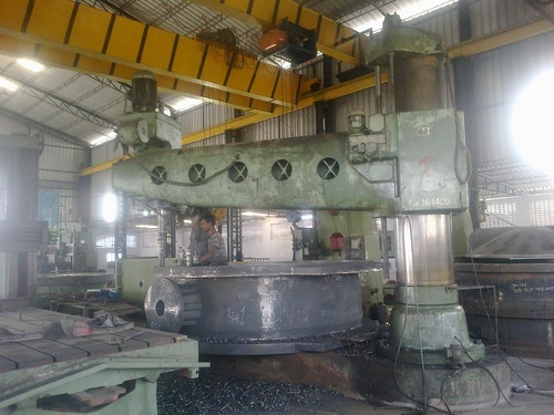Drilling Work On 100mm Radial Drill Machine