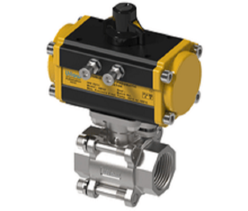 UFLOW 2-1/2 3PC Ball Valve with Actuator (SS-304), Model Name/Number: BCP9BI-AD80