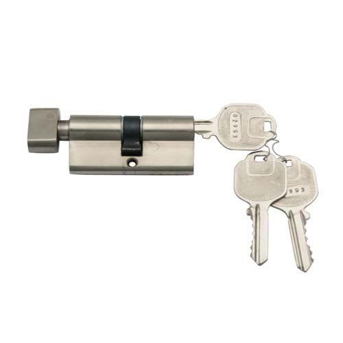 Main Door Cylinder With Knob Brass Cylinder with Knobt, Size: 77.60mm X 16.70mm X 32.50mm, Packaging Type: Box