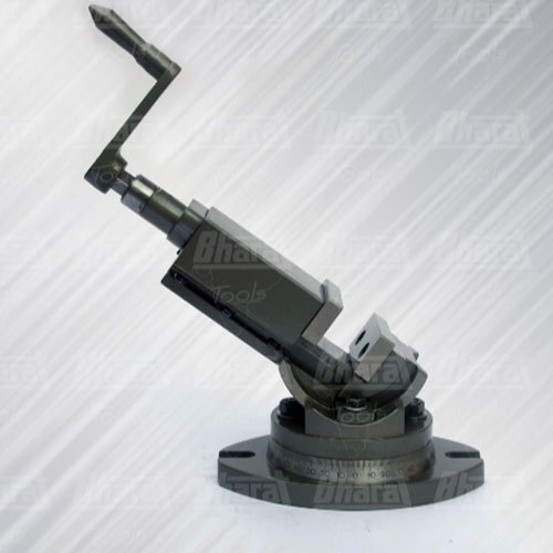 Bharat Tools Cast Iron Precision Milling Vise Vice Swivel Tilt Angular, Base Type: Fixed