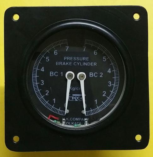 2 inch / 50 mm Brake Cylinder Duplex Pressure Gauge