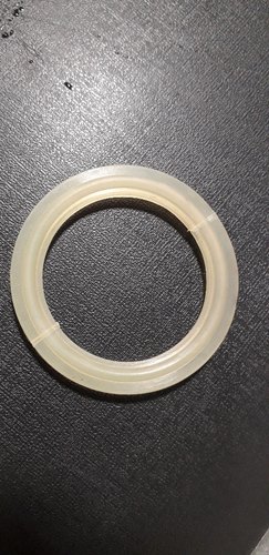 Silicone TRANSPARENT Probe Tri Clover Gasket, For PHARMA