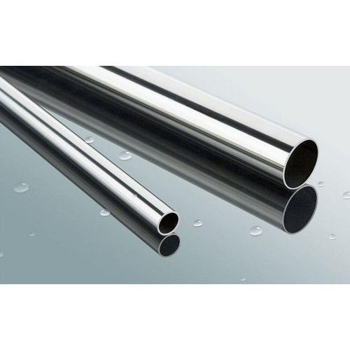 6-8 meters Seamless 202 J4 Stainless Steel Mirror Polish Tubes, Size: 2 inch