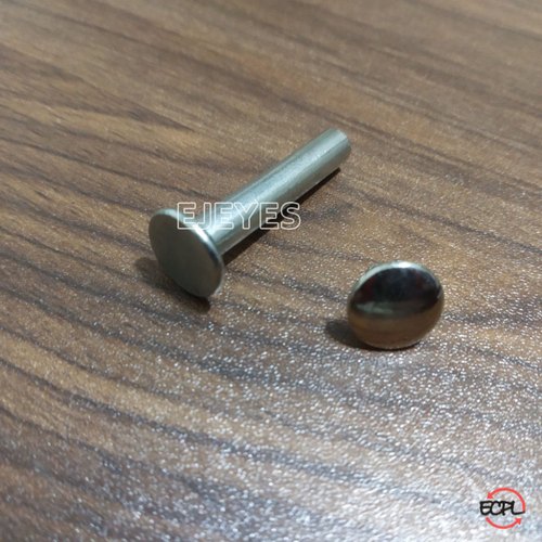 15mm Mild Steel Top Bottom Rivets Black