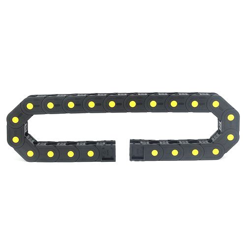 Black And Yellow Plastic 25X57mm Cable Chain