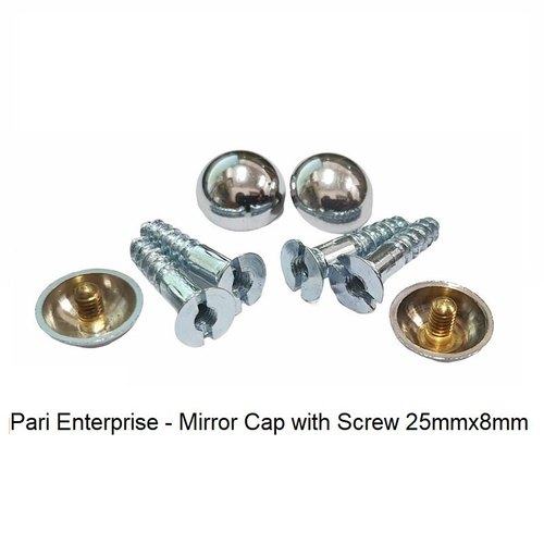 Round Mild Steel MS Fasteners With Cap 25x8