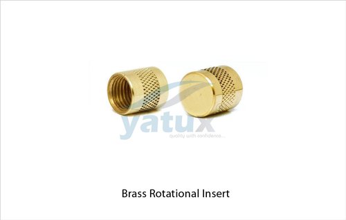 Round Brass Rotational Inserts, Packaging Type: Plastic Bag, Size: M2 To M30