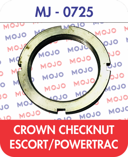 Mild Steel Escort / Powertrac Crown Check Nut, For Industrial