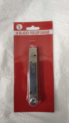 Chrome 0.04mm To 0.63mm 26 Blade Feeler Gauge (HT-FEG26)