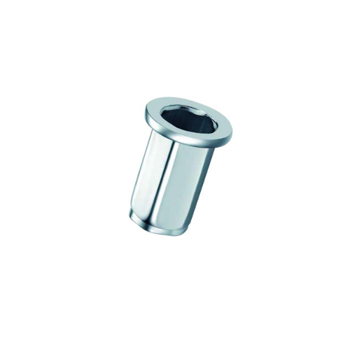 Stainless Steel Polished Flat Head Hexagon Body Rivet Nut