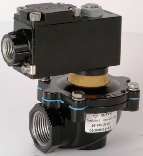 Aluminium AIR Rotex Pulse Jet Solenoid Valve 24106-52-12G-B15-S11, 24 V Dc & 230 V Ac