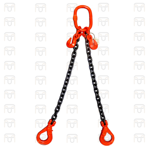 Alloy Steel Two Leg Chain Slings, Chain Grade: G100, Capacity: 45 Ton