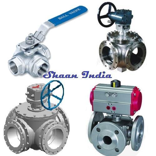 Mild Steel 3 Way Ball Valve