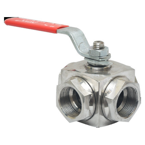 Medium Pressure 3 Way Screwed Ends Ball Valves