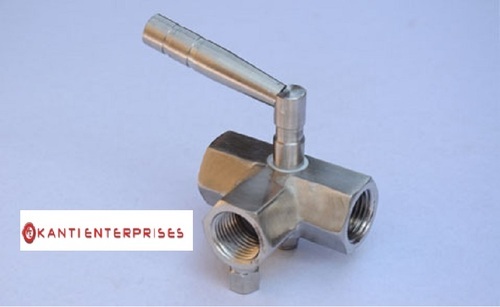 KE 3 Way Cock Valve, Size: All