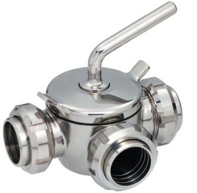 Ss 3 Way Dairy Plug Valve