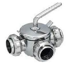 OM 3 Way Plug Valve, SS DAIRY VALVE