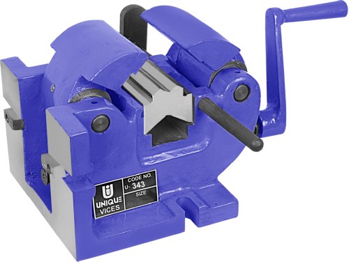 Unique DUCTILE IRON SELF CENTERING SHAFT VICE (FITTED WITH BALL BEARINGS), Model Name/Number: U 343, Size: 150 MM
