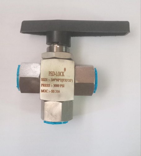 Stainless Steel 3 Way Penal Mountin Ball Valve