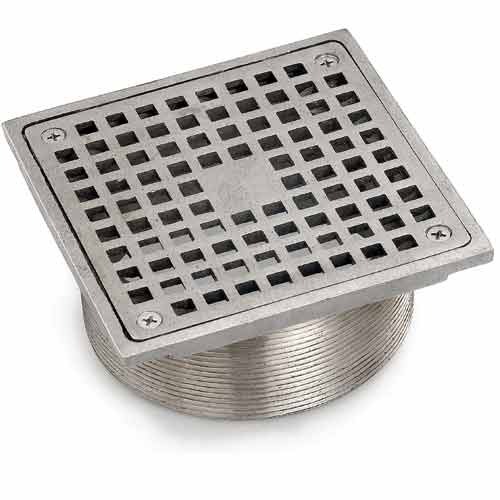 Bhumi Brass & Alloy Stainless Steel 4 Square Clean Out Drain Trap