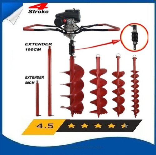 Straight Shank Red Earth Auger Bits, Drill Diameter: 6cm