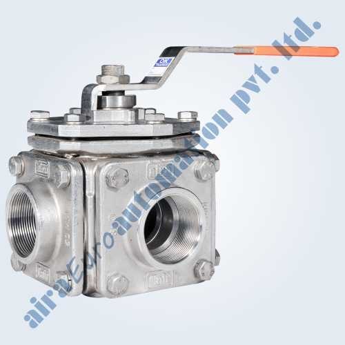 3 Way 4 Way Floating Ball Valve