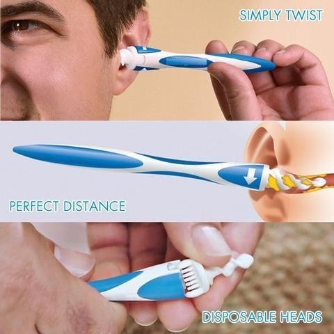 Smart Swab Smart Swab Removal Tool Soft Spiral Cleaner (New Ear Wax Vac)