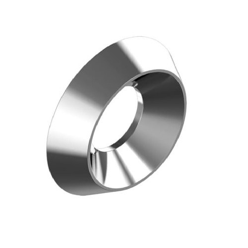 Polished Stainless Steel Counter Sunk Cup Washer, Round, Size: M15