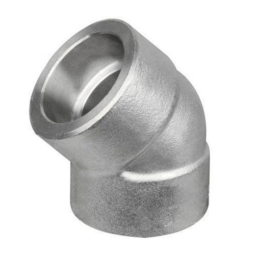 SS Buttweld 45 Deg Forged Elbow, For Plumbing Pipe