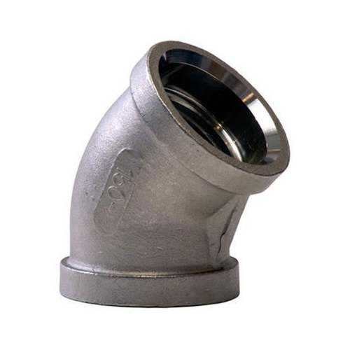 Iron Long Radius 45 Degree Elbow, Shape: Reducing