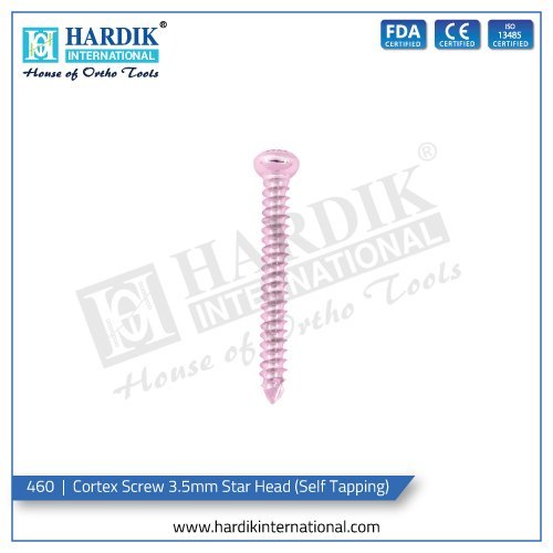 Cortex Screw 3.5mm Star Head (Self Tapping)