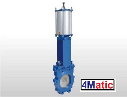 Stainless Steel Pneumatic Knife Edge Gate Valve, Model Name/Number: 4MKGF, Size: 15 Inch