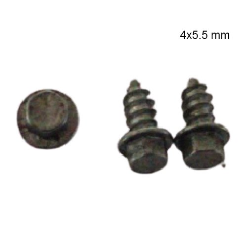 Ms Polished 4x5.5 Mm Hex Washer Head Screw, Packaging Type: Packet