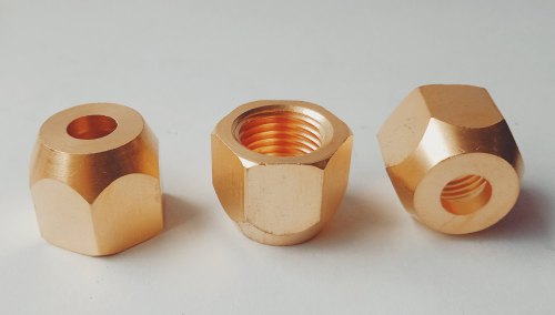 GP Hexagonal 5/16-1/4- Brass Reducer Flare Nut