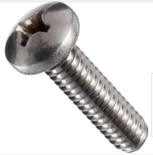 Stainless Steel Pan Phillips Machine Screw, For Industrial, Construction, Grade: Ss 304, Ss 316
