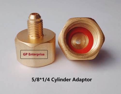 5/8-1/4 Brass Cylinder Adaptor