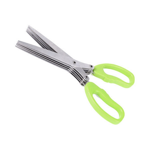 Mix Stainless Steel Herbs Scissor with 5 Blade Comb