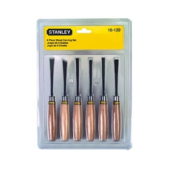 STANLEY Mild Steel 6-Piece Wood Carving Set, Size: 150 MM, Model Name/Number: STHT16120-8